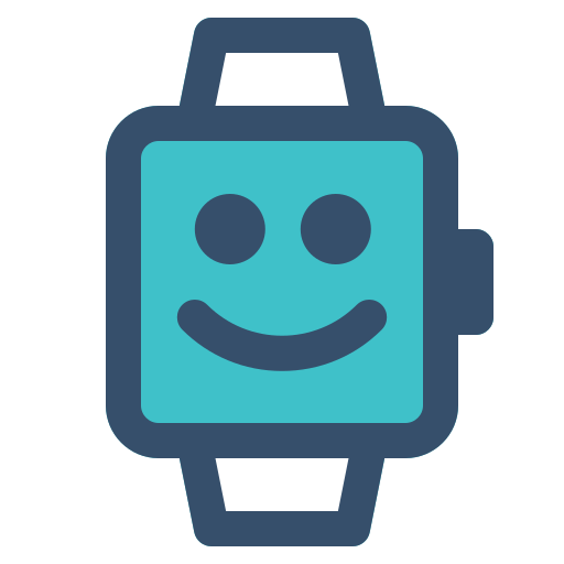 Emoticon, smart, smart watch, smile, watch icon